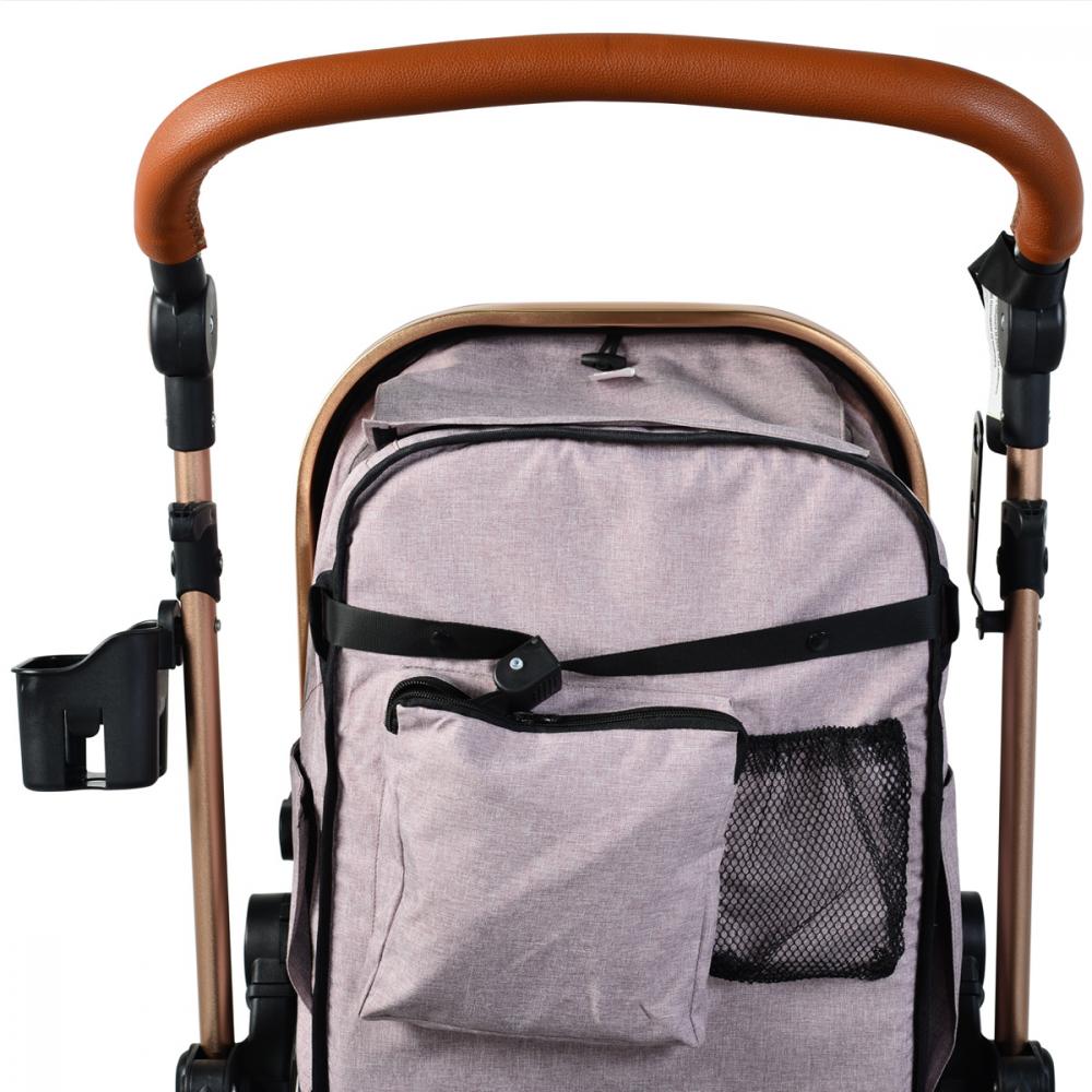 Carucior 2in1 Moni Gala Dark Grey, Aluminiu - imagine 11
