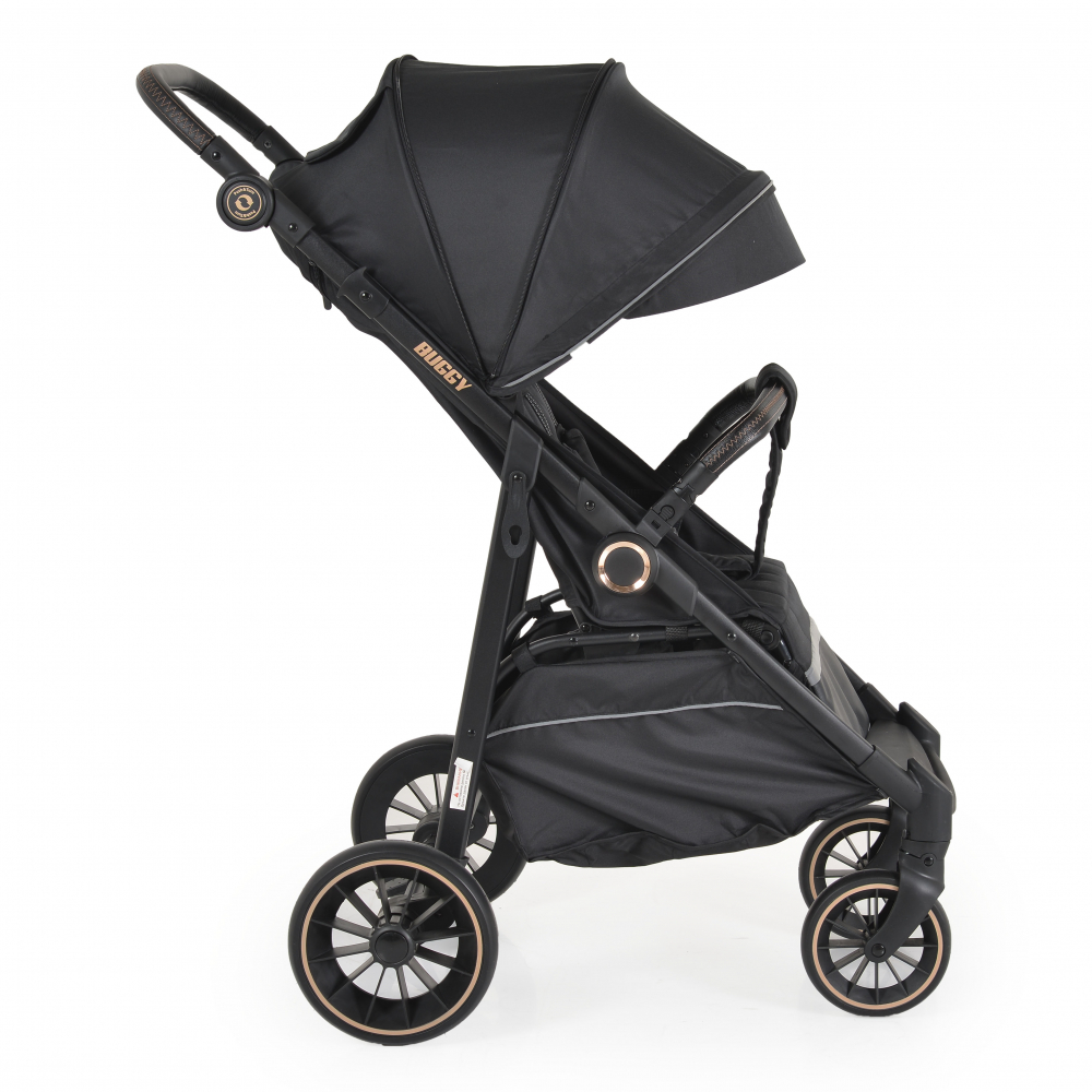 Moni Buggy Black - Carucior aluminiu reglabil 0-22kg - imagine 7