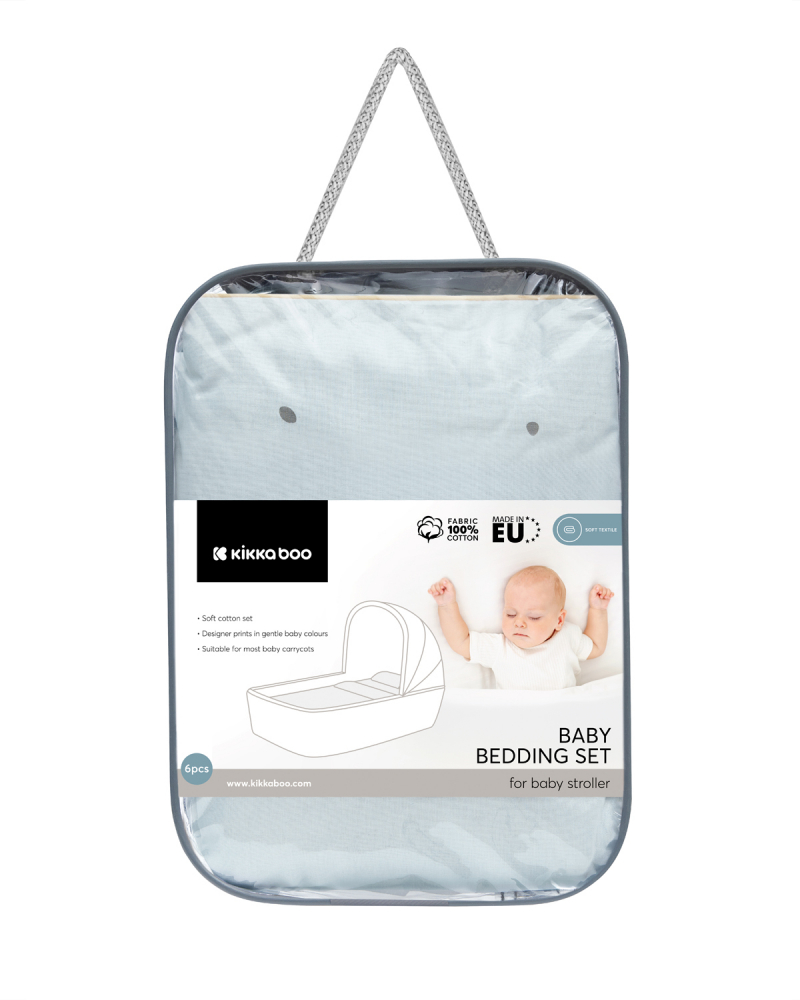 Set Lenjerie Bebelusi KikkaBoo 6 Piese, Somn Sigur