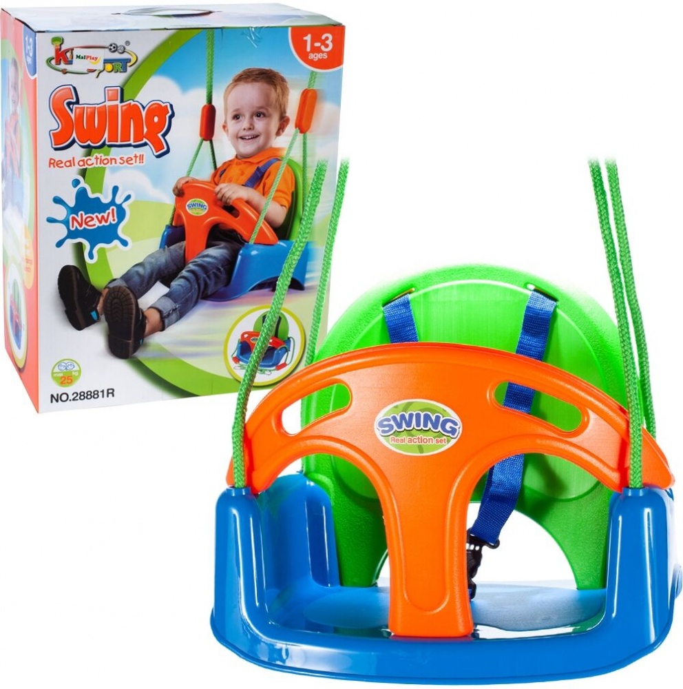 Leagan 3 in 1 Malplay Multicolor pentru Exterior - imagine 10