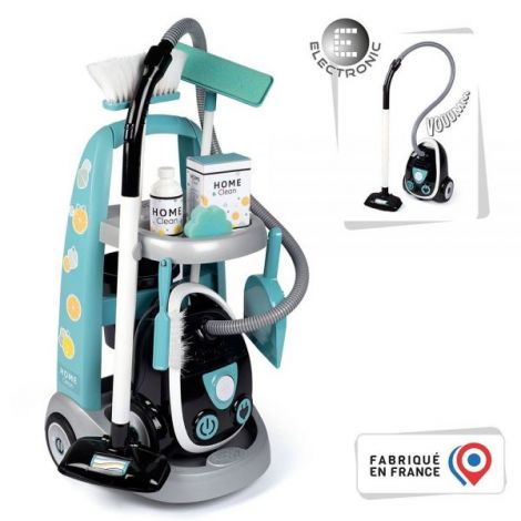 Smoby Set Curățenie cu Aspirator Electronic - imagine 2