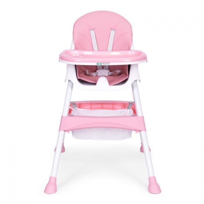 Scaun masa copii Ecotoys HC521 Roz, multifuncțional - imagine 5
