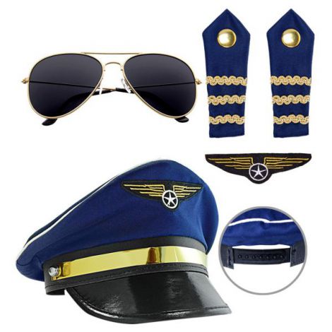 Set Pilot 4 Piese Widmann | Costum Complet Carnaval