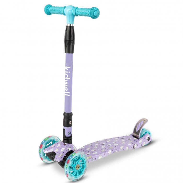 Trotineta Kidwell Vento Kitty Pliabilă cu LED - imagine 11