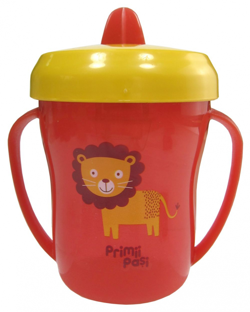 Cana Primii Pasi 200ml, Rosu, cu Cioc Rabatabil - imagine 2