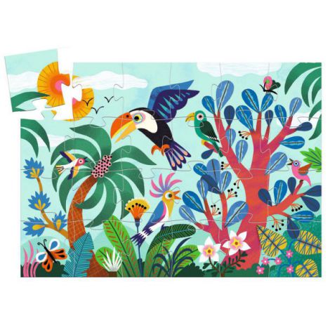 Puzzle Djeco Coco Papagalul Toucan - 24 piese - imagine 2