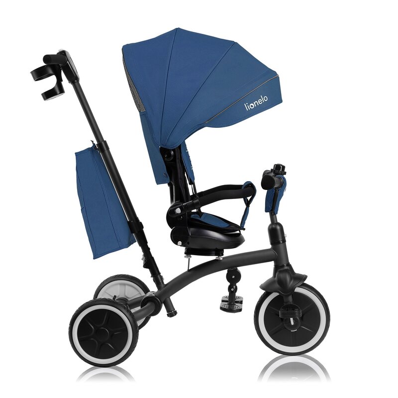 Tricicleta Lionelo Tris Plus Albastră, 2-în-1 - imagine 7