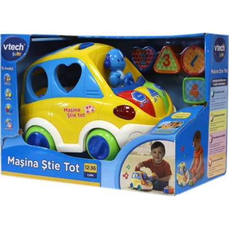 Mașinuță Muzicală Vtech Stie Tot, Tractivă, Română - imagine 3