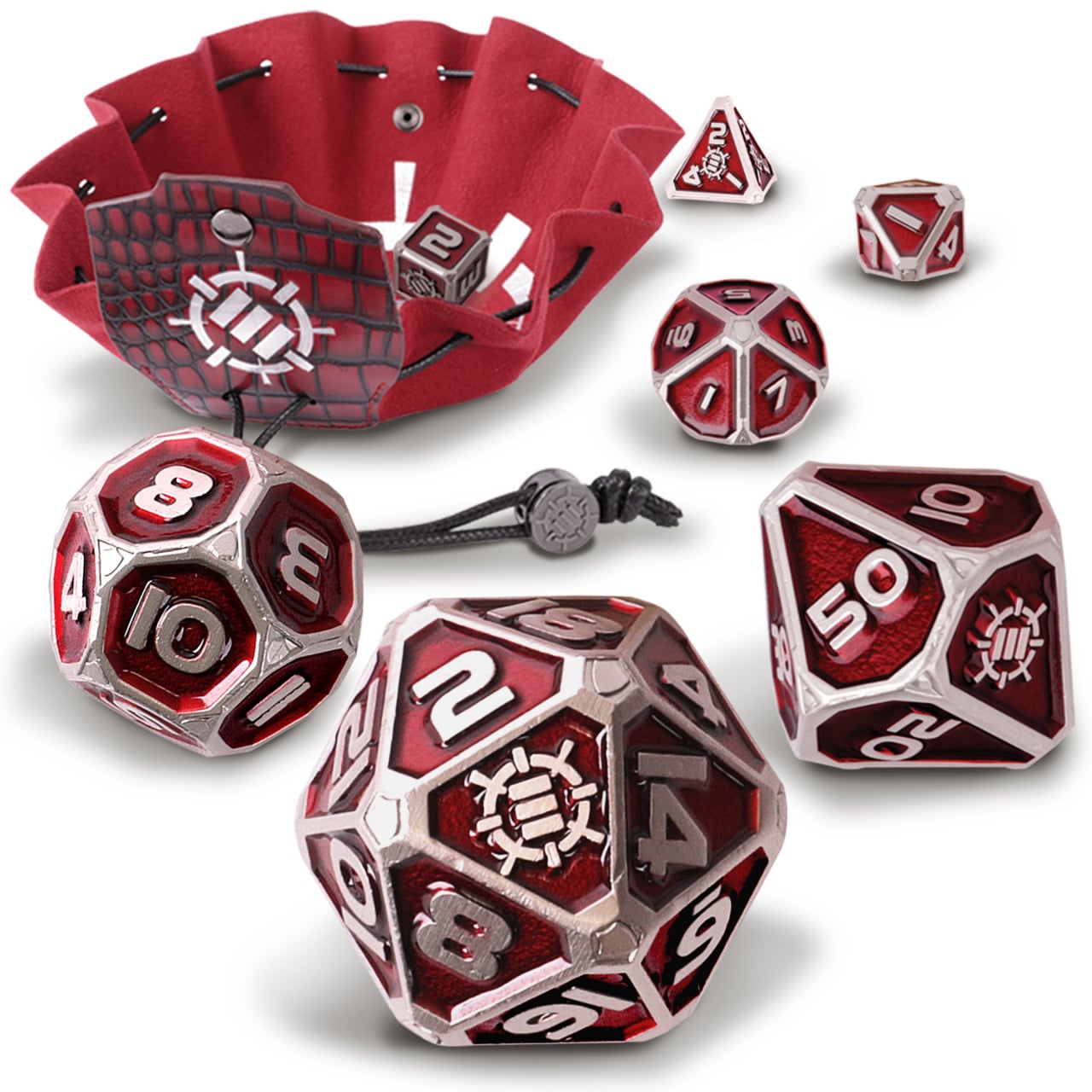 Set Zaruri Enhance Metalice Red Collector