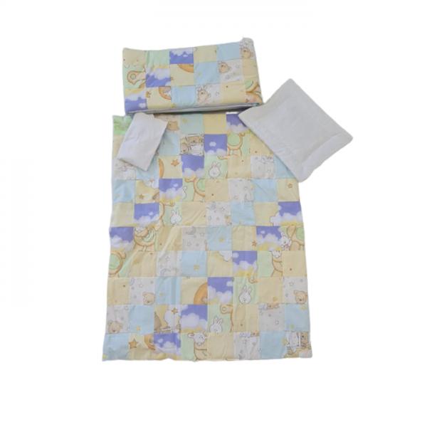 Lenjerie Pat MyKids Boy 4 Piese 120x60 cm - imagine 2