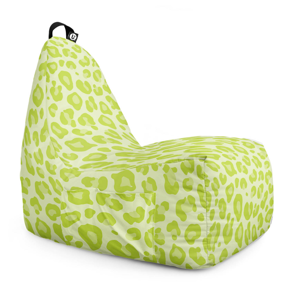 Fotoliu Puf XL Leopard Green Updeco - imagine 6