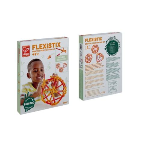 Flexistix Hape - Kit Creativ Bambus (66 piese) - imagine 2
