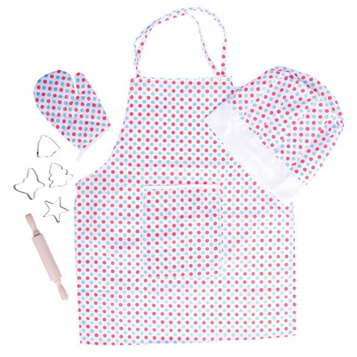 Set Bucatar Bigjigs Alb cu Buline pentru Copii