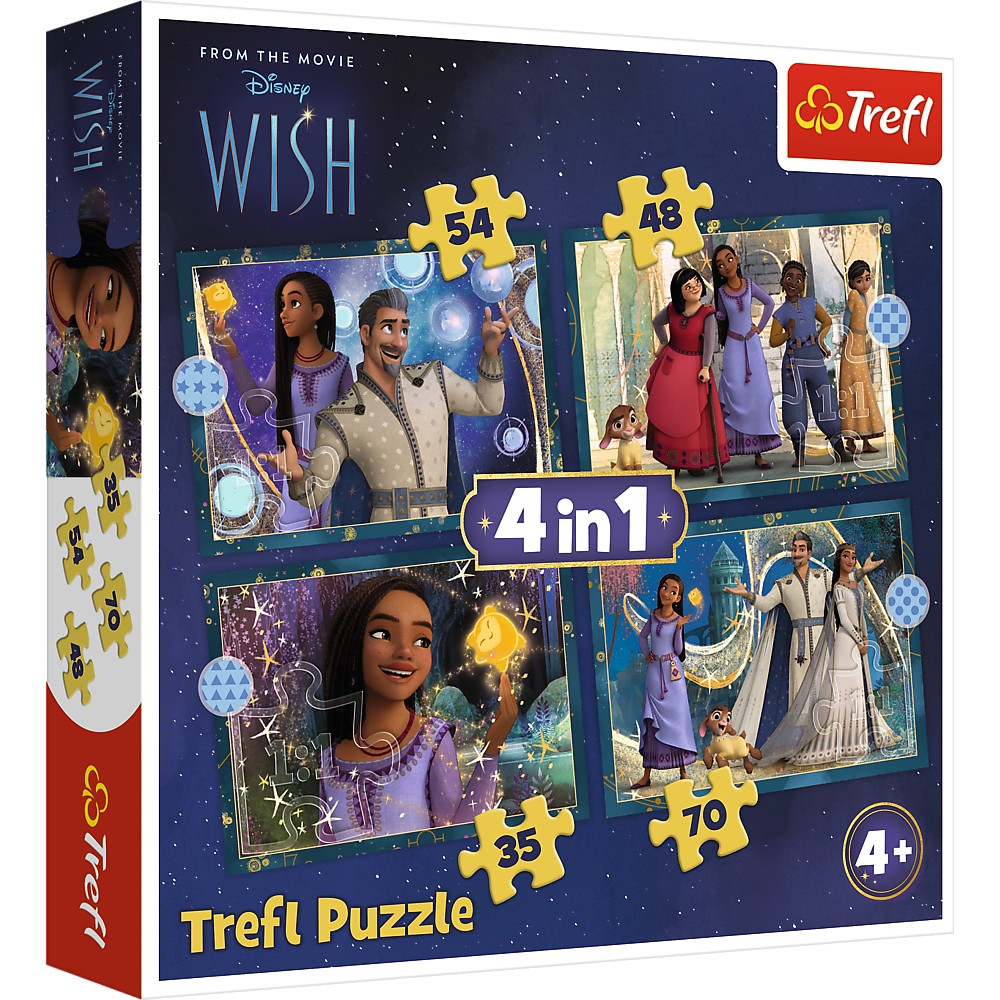Puzzle Trefl 4in1 Wish - Dezvoltare Creativă