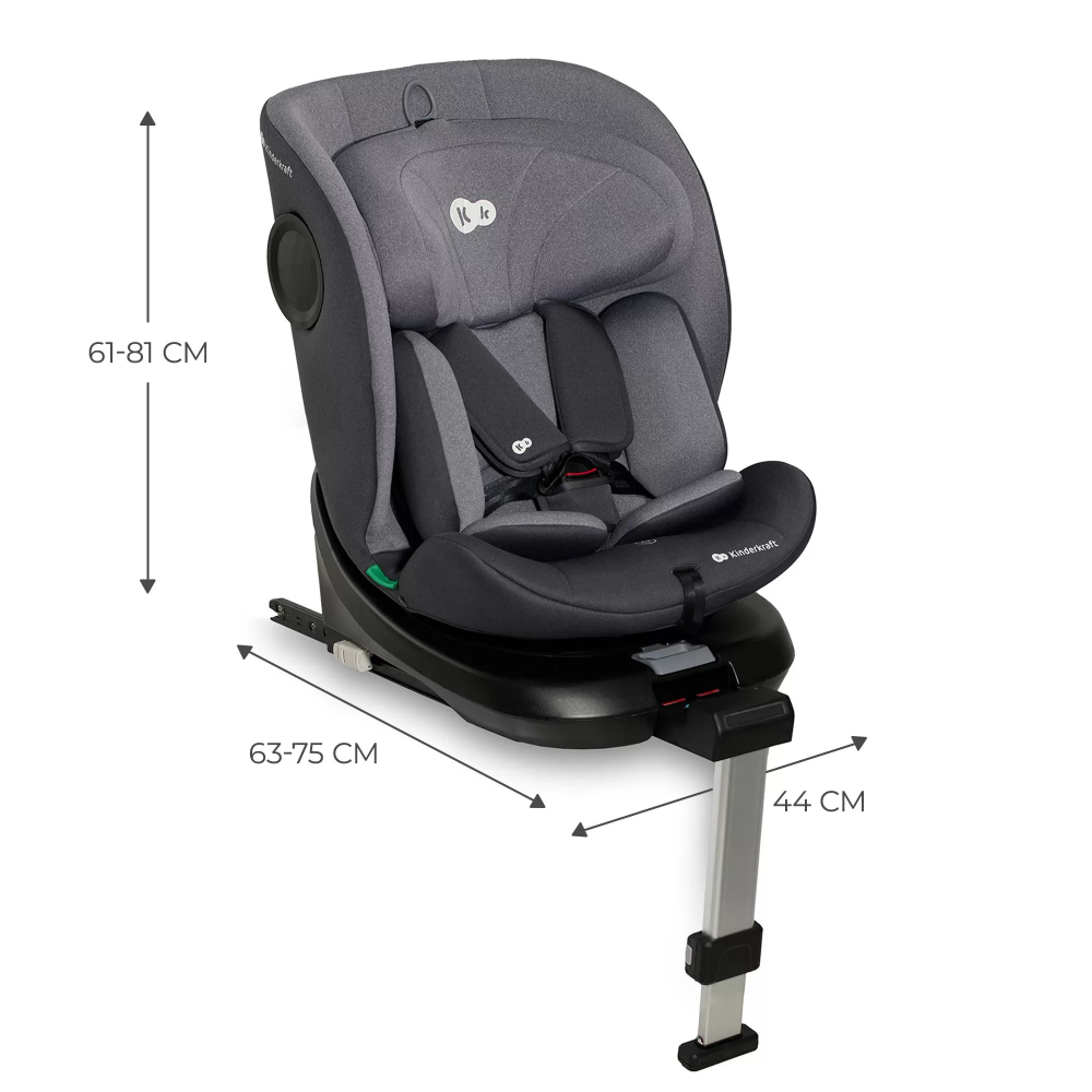 Scaun Auto Kinderkraft I-360 Grey, 40-150 cm - imagine 8