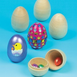 Set 4 Cutiute Ou Lemn Baker Ross | DIY Creativ - imagine 2