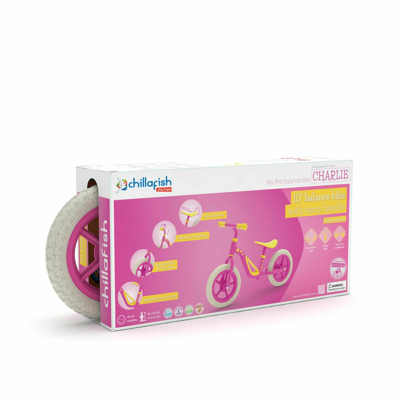 Chillafish Charlie Pink - Bicicletă Echilibru Copii