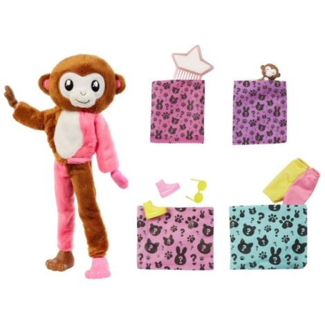 Barbie Cutie Reveal Maimuță - 10 Surprize Mattel - imagine 9