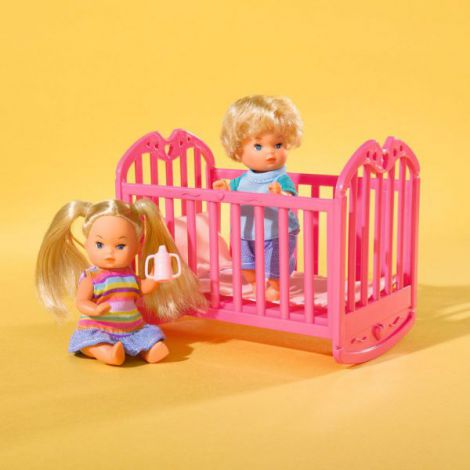 Papusa Simba Steffi Love 29 cm Baby World cu 2 copii - imagine 4
