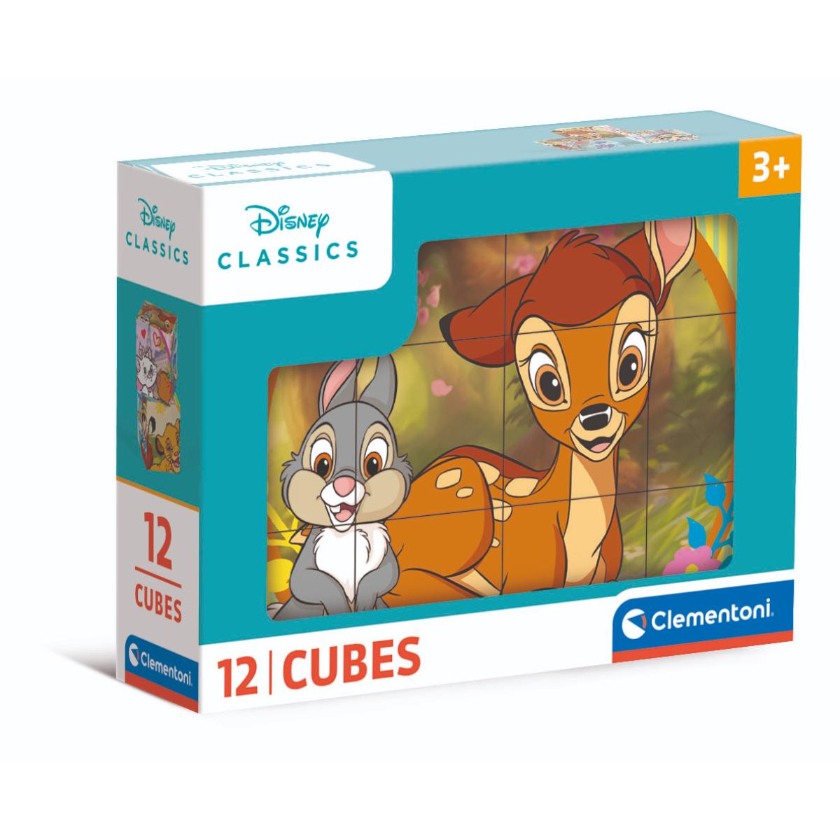 Puzzle Clementoni Disney Classics 12 Cuburi