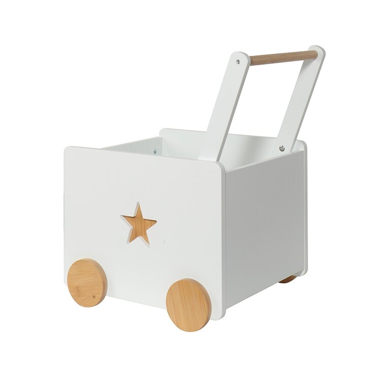 Cutie depozitare lemn Ginger Home cu roti - imagine 3