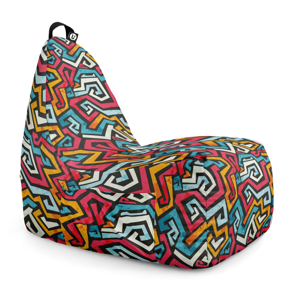 Fotoliu Puf Chill XL Updeco, Graffiti Retro - imagine 5