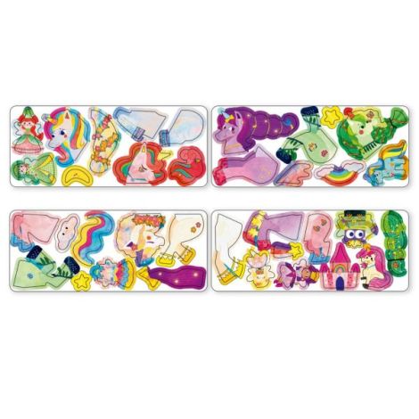 Puzzle Magnetic Unicorni Mieredu | Joc Creativ - imagine 4