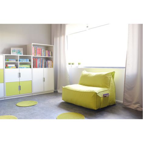 Puf Canapea Verde Moje Bambino, Confortabil - imagine 4