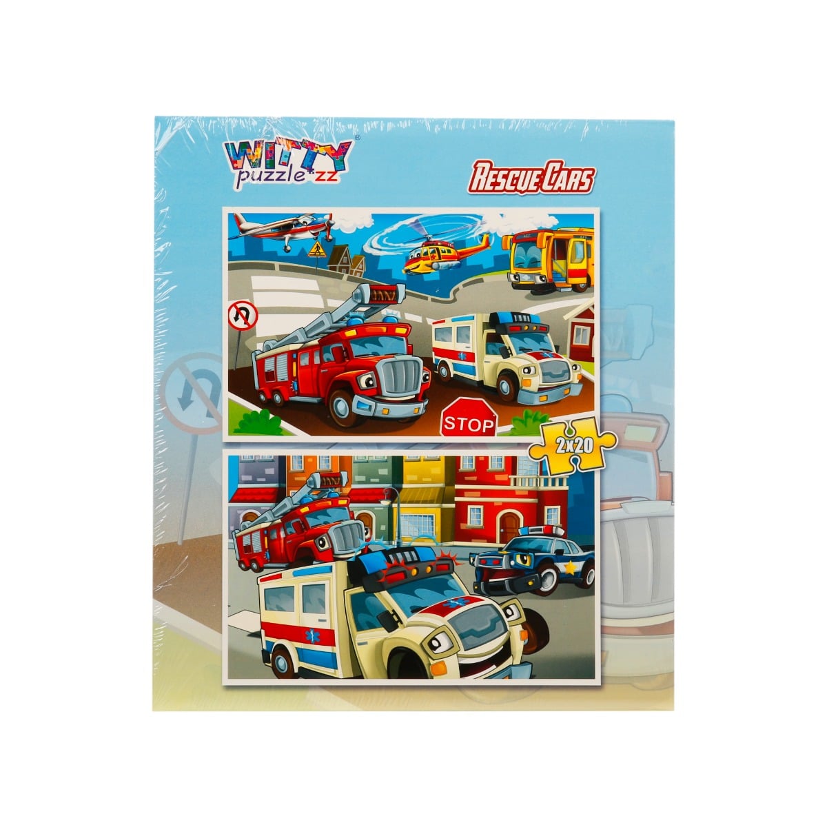 Puzzle Vehicule Salvare 2x20 Piese Witty