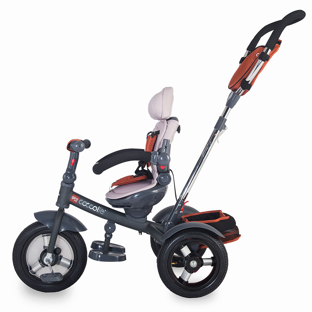 Tricicleta Coccolle Giro Plus Caramiziu, Multifunctionala - imagine 4