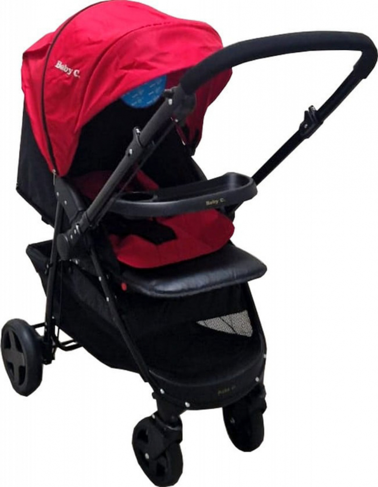 Baby Care SK10 Rosu - Carucior Reversibil Pliabil - imagine 2