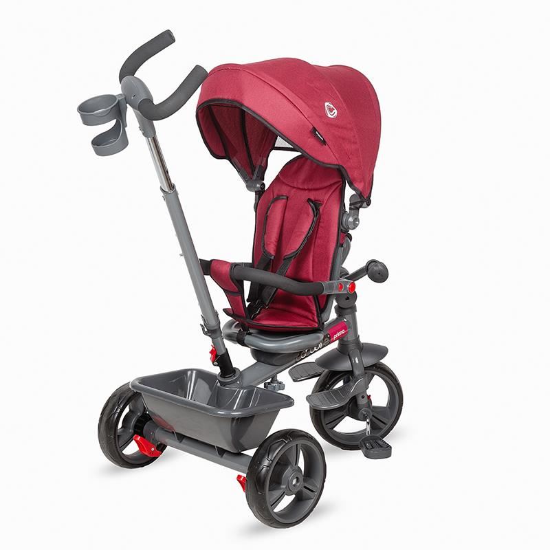 Tricicleta Coccolle Primo, multifunctionala, Magenta - imagine 10