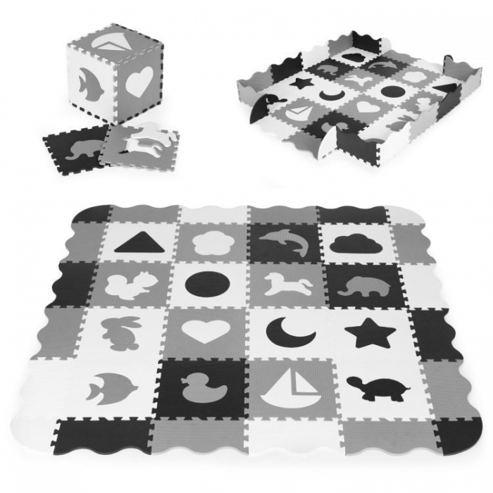 Saltea joacă Ecotoys Puzzle 36 piese - imagine 2