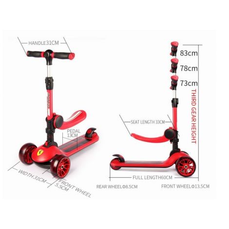 Trotineta Ferrari Twist cu Scaun - Mesuca - imagine 5