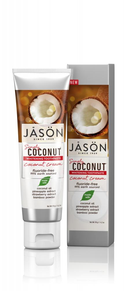 Pasta de dinți Jason cu cocos, 119 g