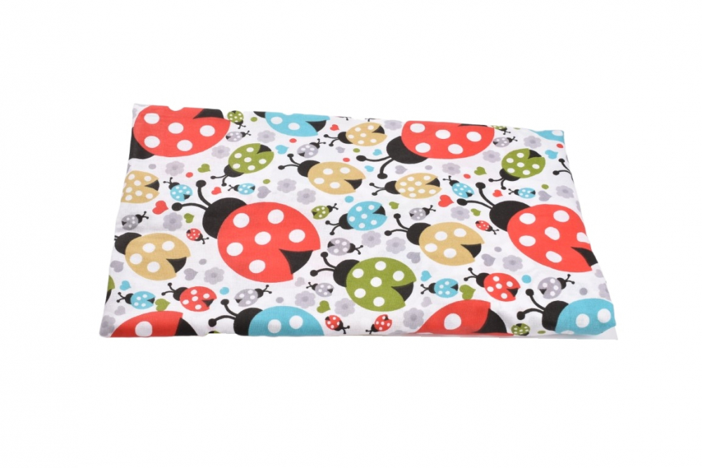 Cearsaf Patut Bumbac 120x60 cm Buburuze | Paturica Fermecata