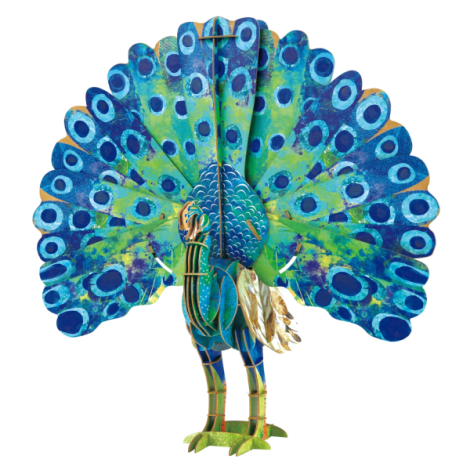 Puzzle 3D Mieredu Paun Deluxe Educativ ECO - imagine 4