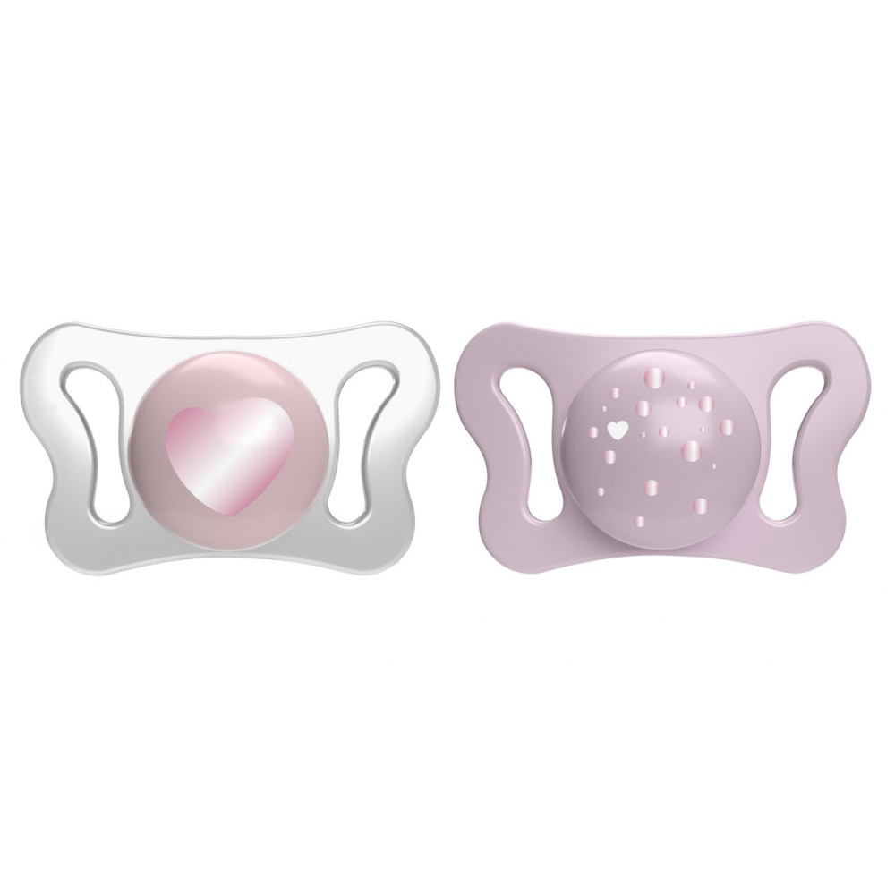 Suzeta Chicco PhysioForma Micro, 2 bucăți, Roz - imagine 3