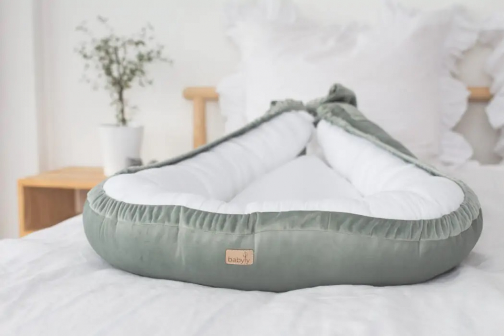 Suport Dormit Babynest Premium Babyly, Bumbac Organic - imagine 2