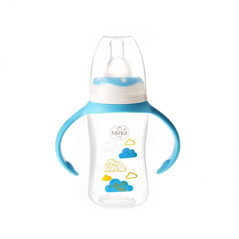 Biberon Minut Baby 125 ml, 0+, Bleu - imagine 3