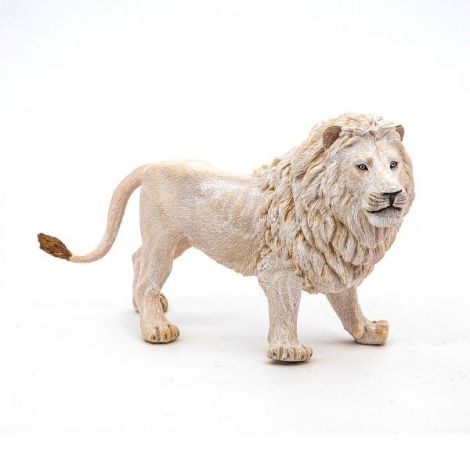 Papo Leu Alb Figurina Realistă - imagine 3