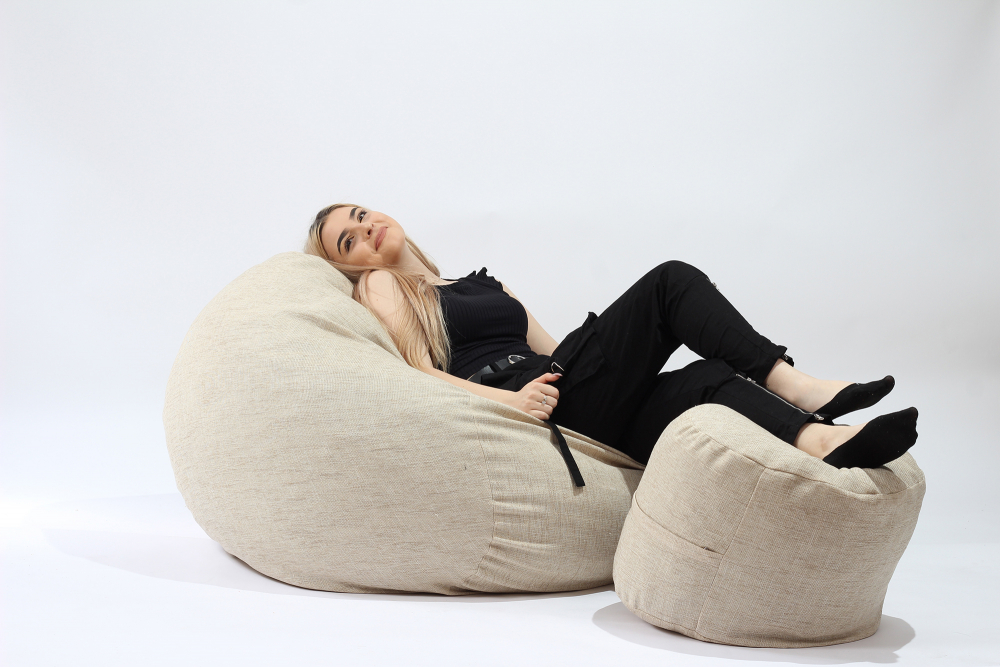 Set Pufrelax Matusalem Beige - Confort & Stil