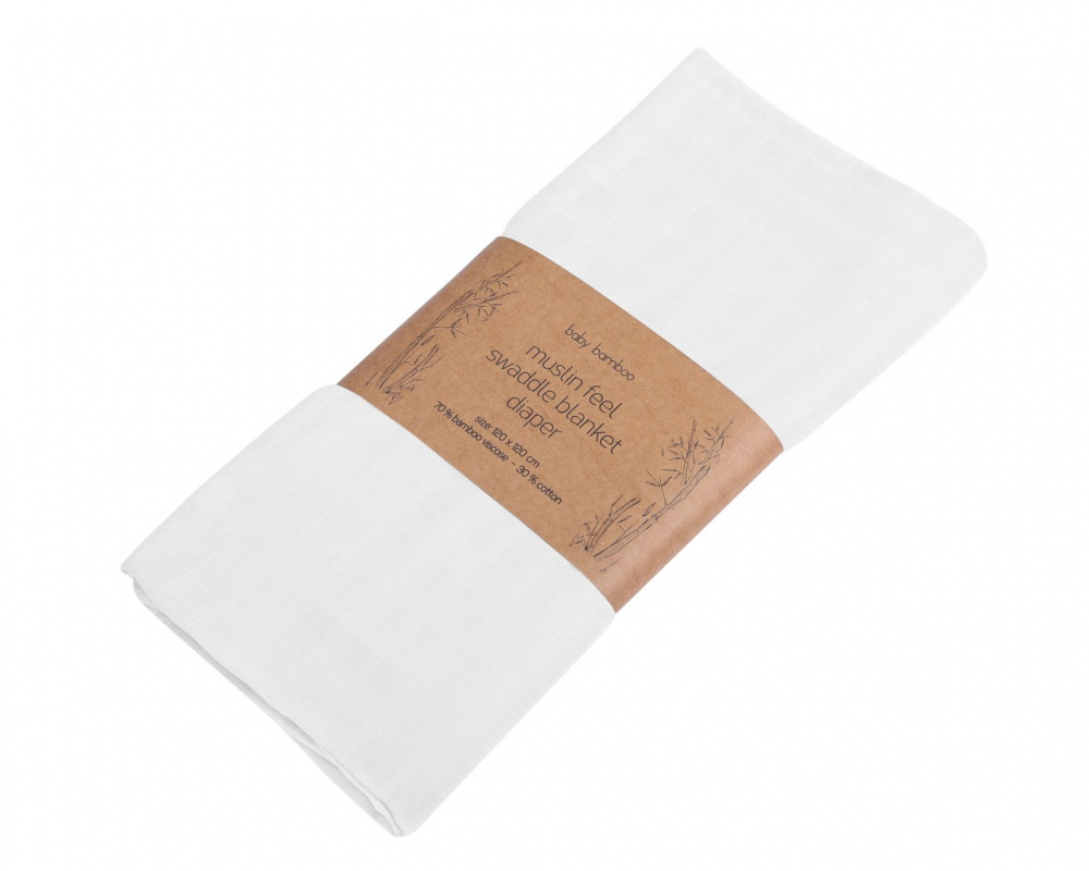 Scutec Bambus 120x120 cm Duetbaby White