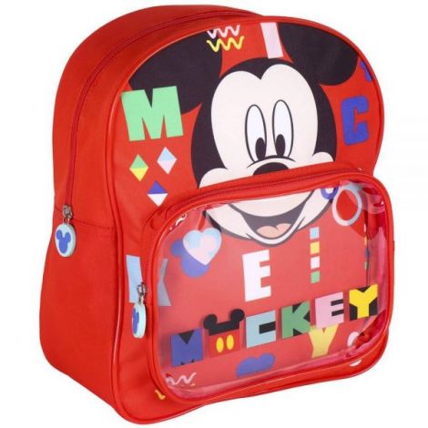 Rucsac Mickey Mouse cu Buzunar Transparent Cerda