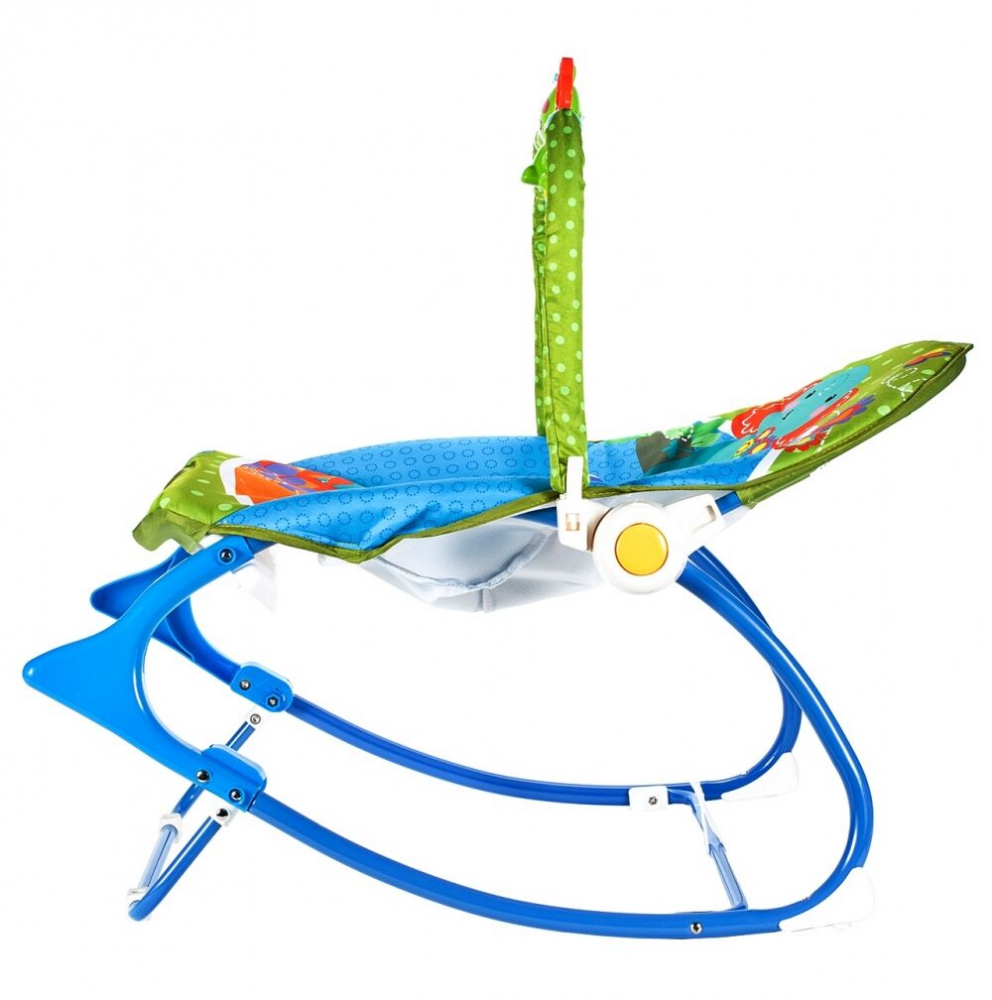 Balansoar Malplay Blue Elephant, pliabil cu vibrații - imagine 3