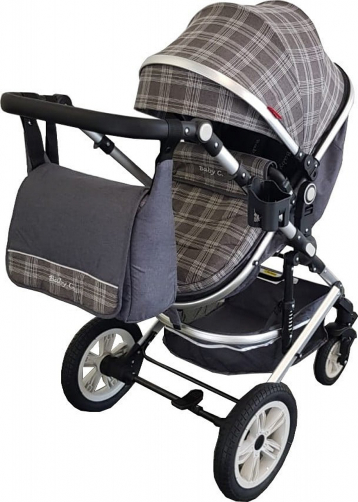 Carucior Baby Care Pro 530 3-in-1 Transformabil Gri - imagine 2