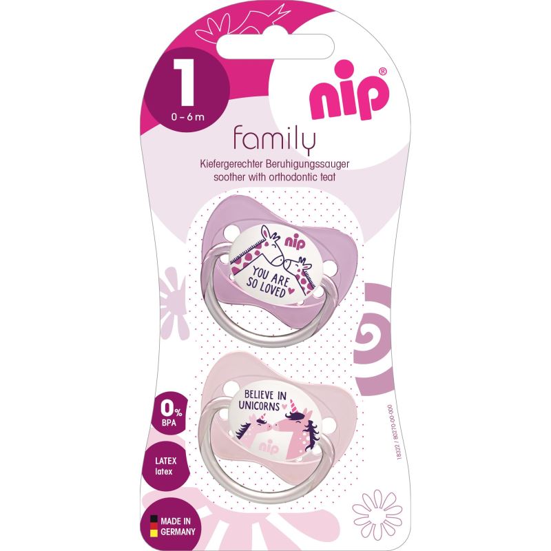 Suzeta Nip Latex Family 0-6 luni, Maxilar Sanatos - imagine 4