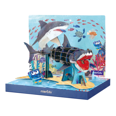 Puzzle 3D Rechin ECO Mieredu Educativ - imagine 2