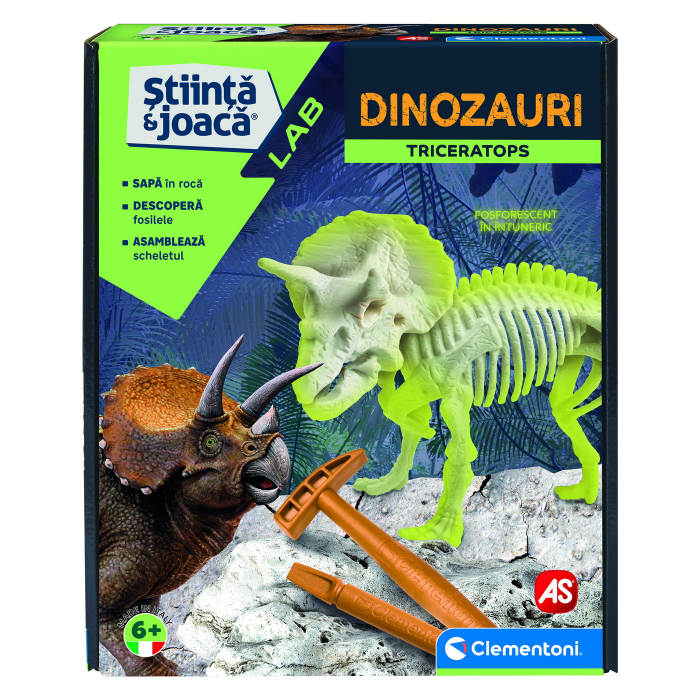 Kit Sapa Fosile Triceratops Clementoni