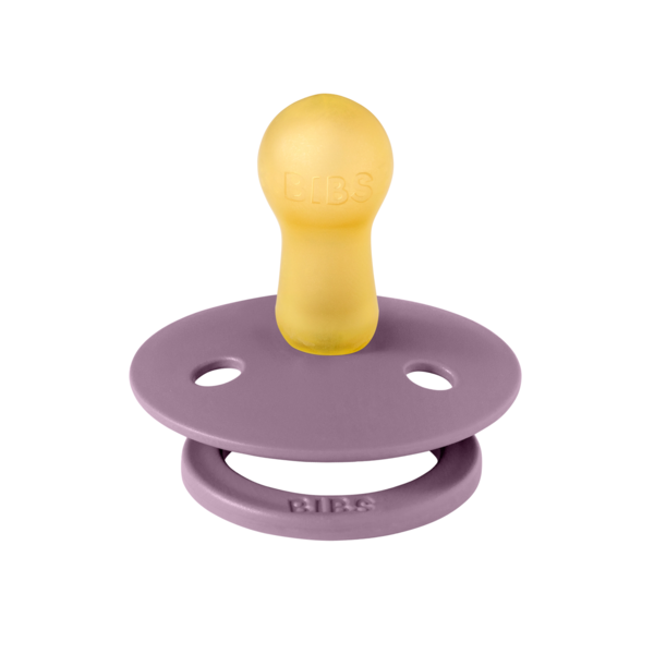 Suzeta Bibs Colour Latex Rotundă, Mauve, 6 Luni+